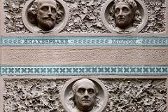 20-3 Busts Of Shakespeare, Milton, Franklin, Goethe And Dante At The National Arts Club Near Union Square Park New York City